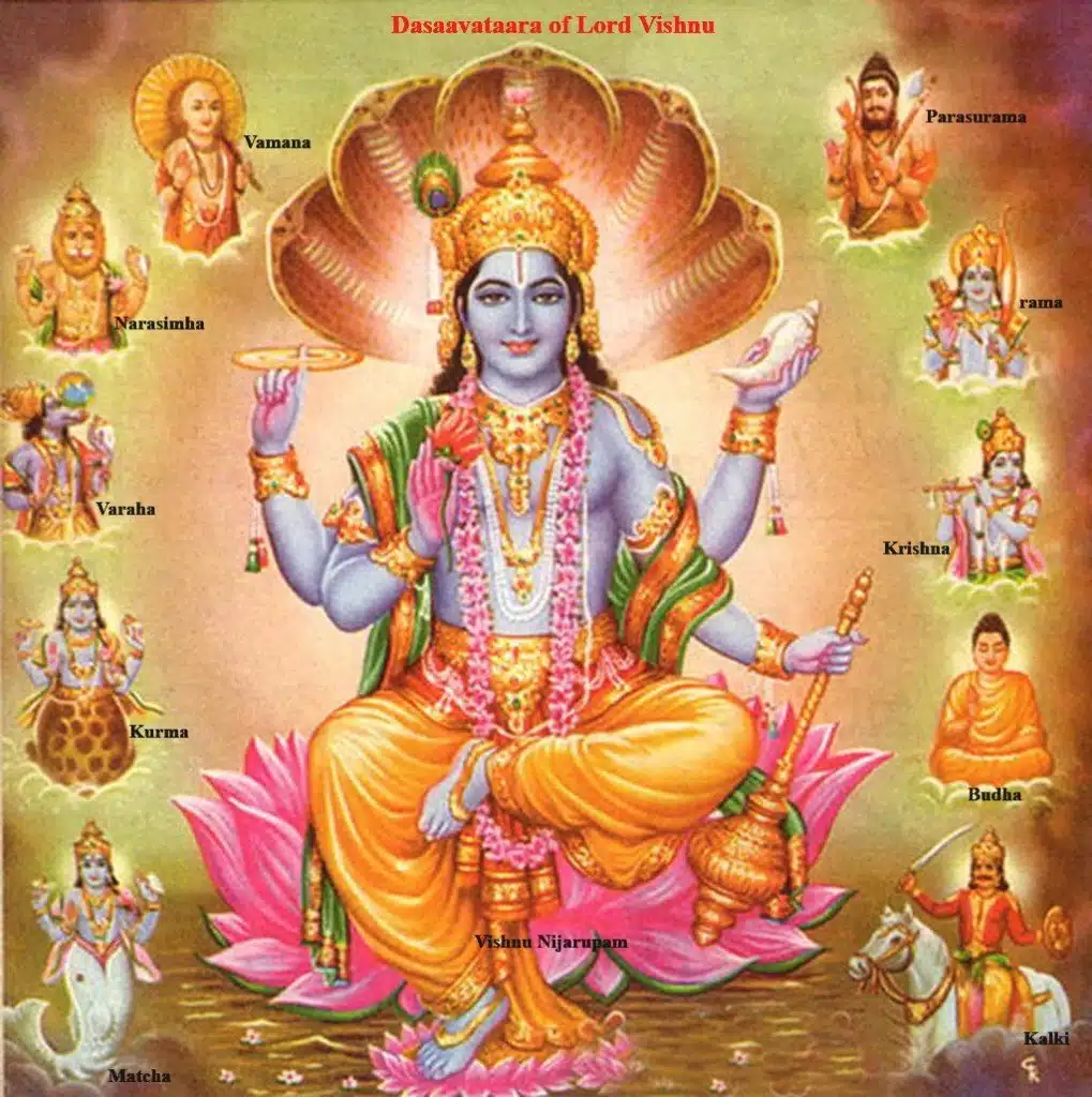 Vishnu - Dasha Avatar -Ten Incarnations