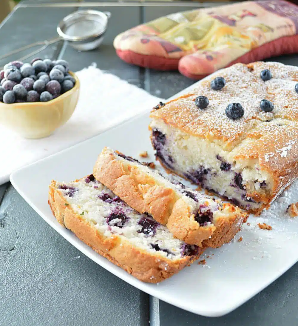 Eggless Blueberry Cake Using Cake Mix