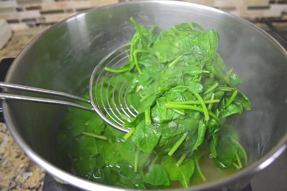 How to Blanch spinach