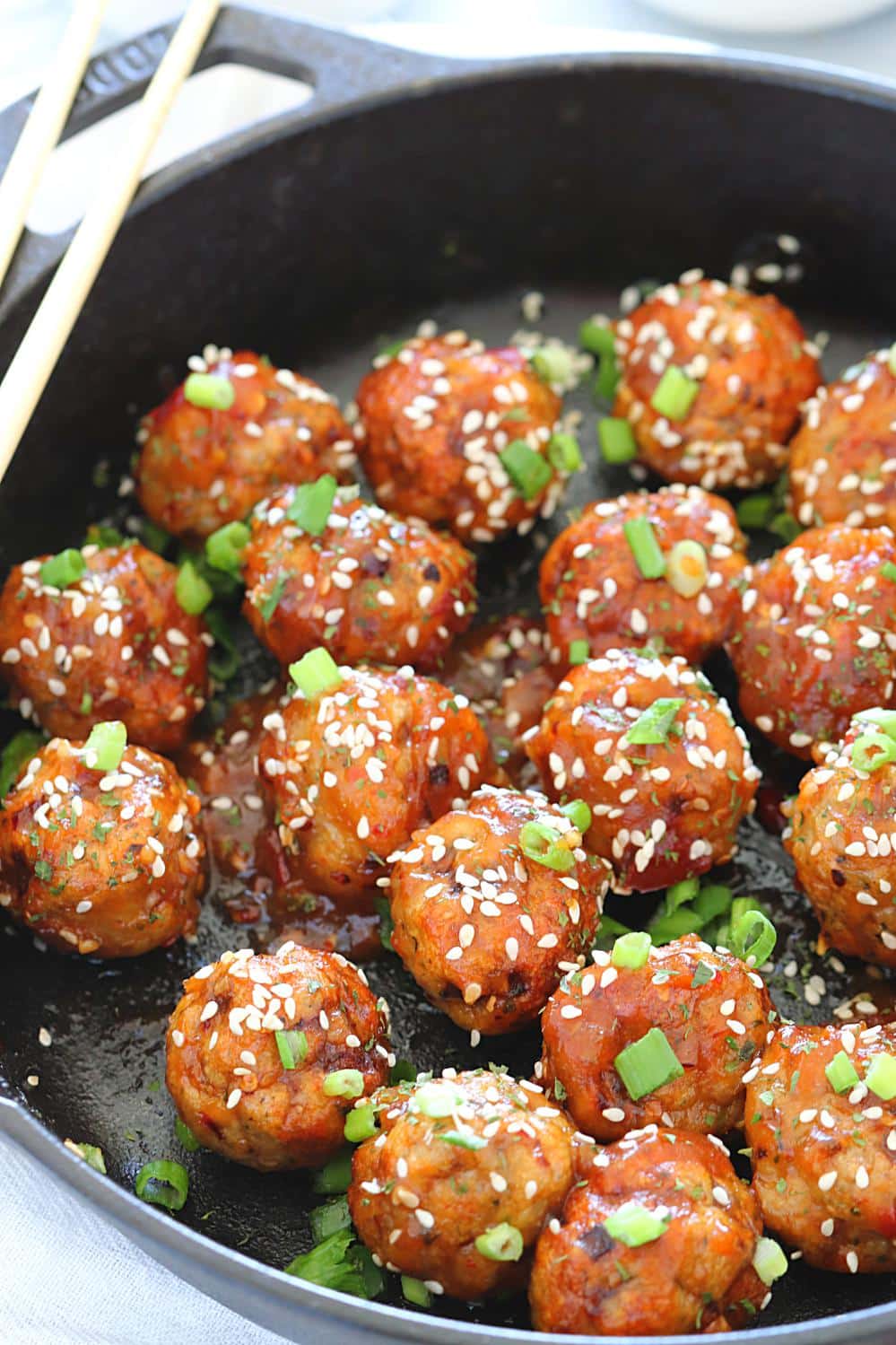 Baked Teriyaki Chicken Meatballs - Ruchiskitchen