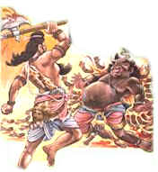 Parashurama Avatar - Parshuram killing Kshatriya king Parashurama Avatar - Parshuram killing Kshatriya king