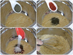 Besan preparation