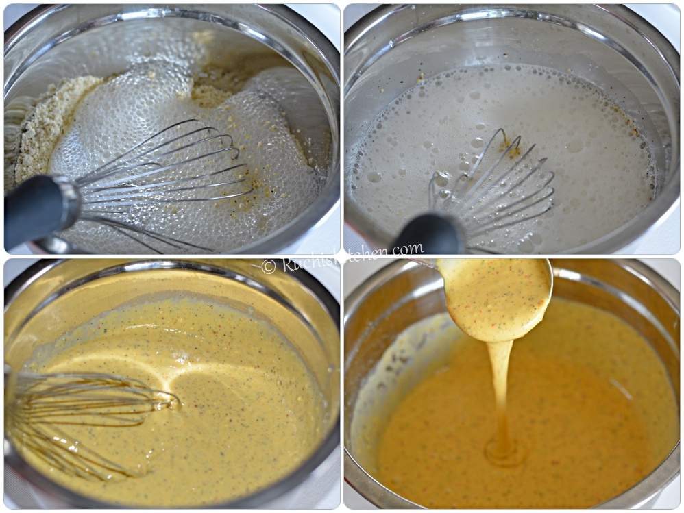 Besan preparation