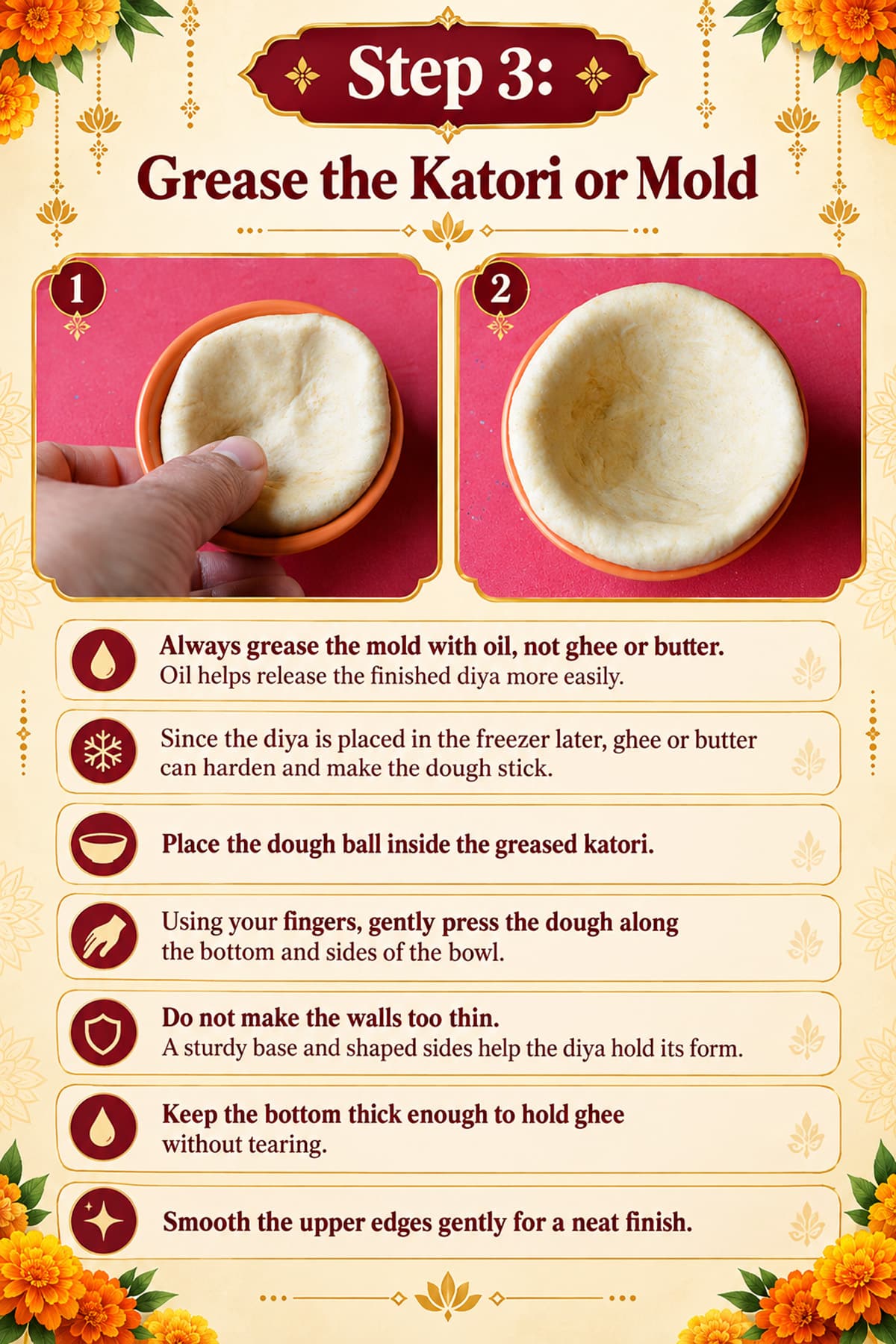 How to Make Karwa Chauth Diya at Home – Step-by-Step Instructions