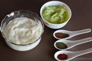 Cucumber raita ingredients