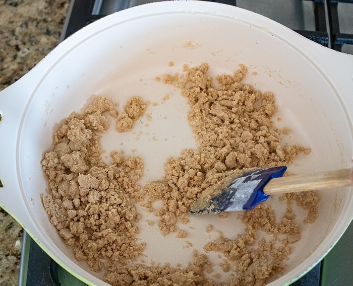 Roast flour in ghee