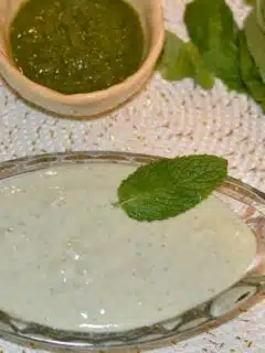 Mint chutney raita recipe