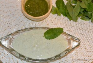 Mint chutney raita recipe