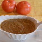 Tomato chutney in bowl
