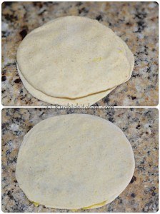 Aloo paratha rolled up