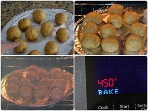 Bati baking in oven