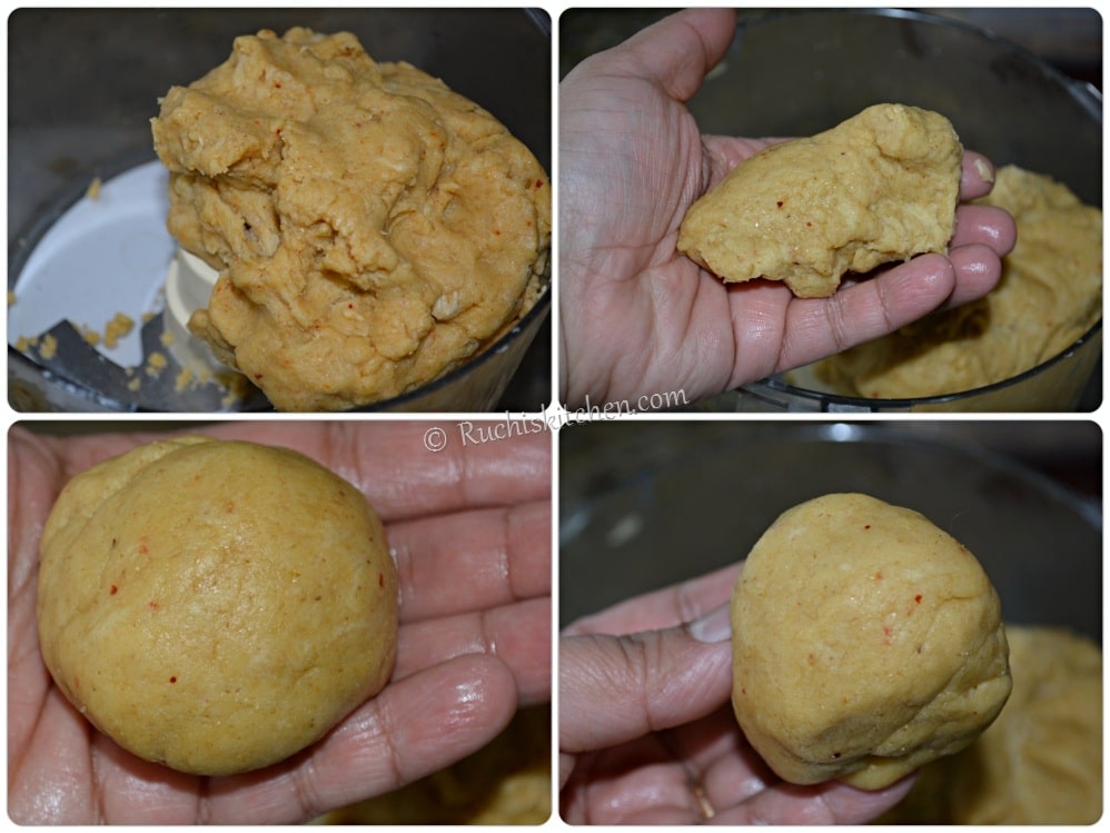 Bati dough kneaded