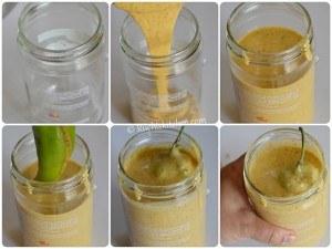 Mirchi bada dipping trick