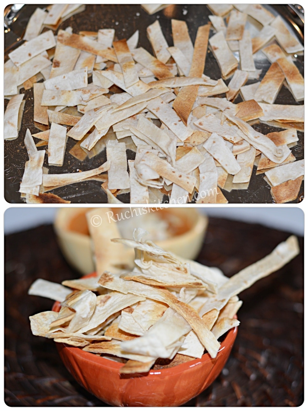 Tortilla strips for soup
