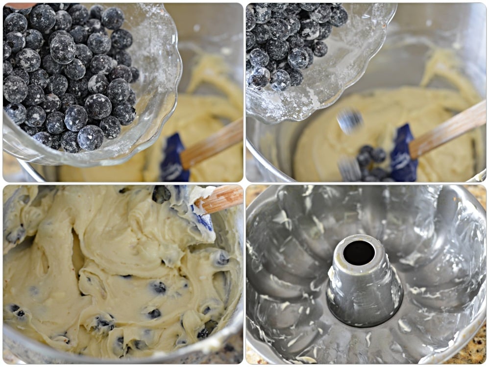 Making of Blueberry Cake Recipe