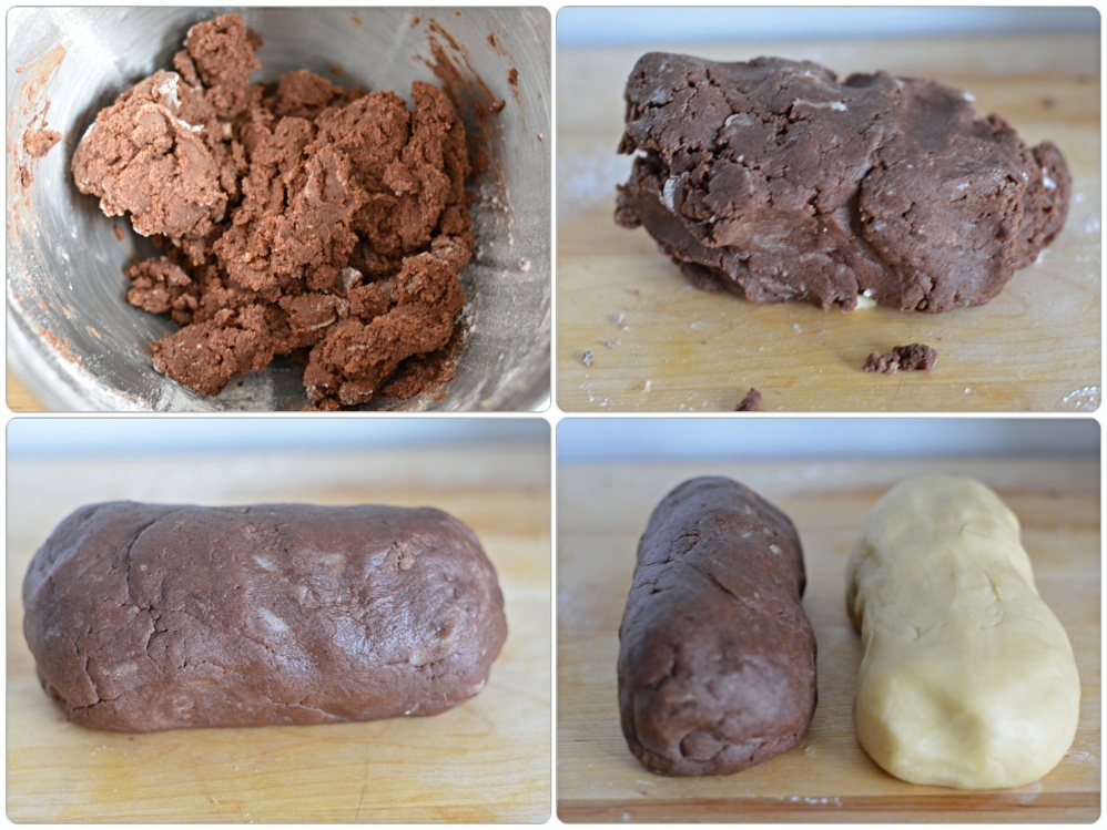 Pinwheel cookies - coacoa dough