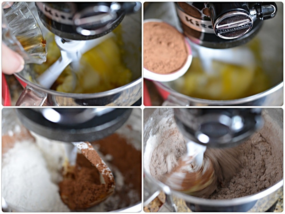 Pinwheel cookies - cocoa dough