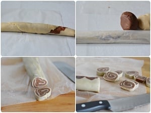 Pinwheel cookies - cut cookies