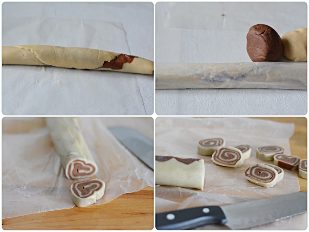 Pinwheel cookies - cut cookies