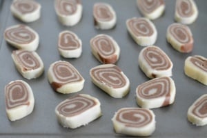 Pinwheel cookies - ready for baking
