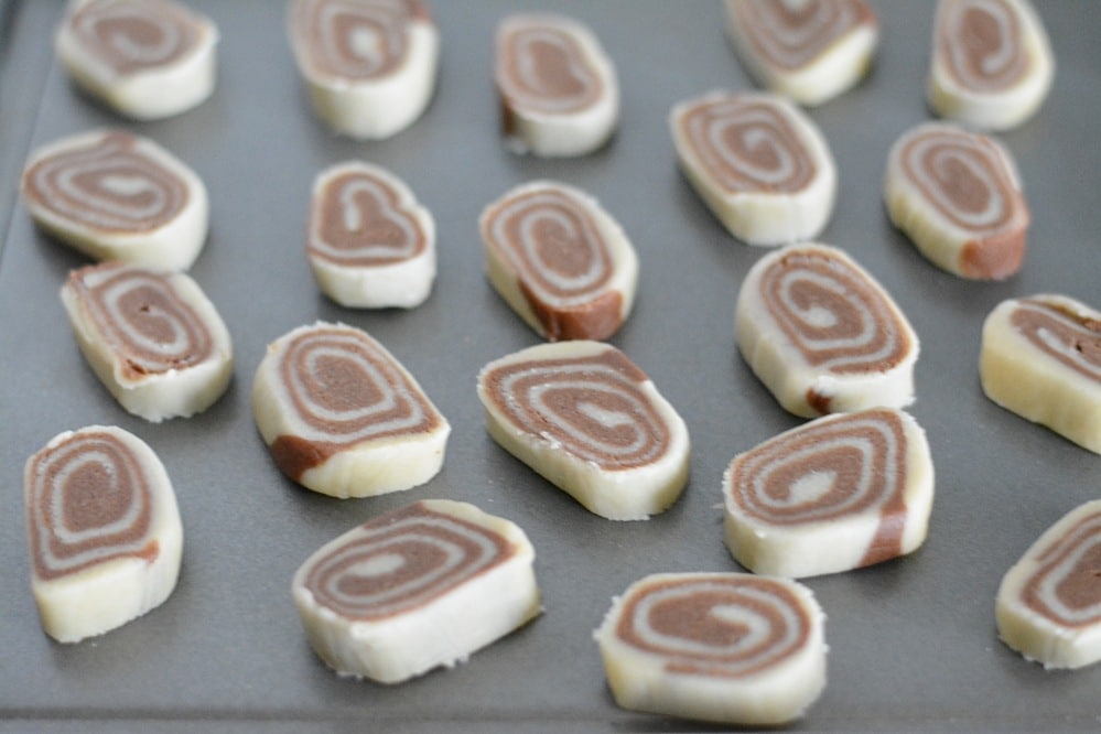 Pinwheel cookies - ready for baking