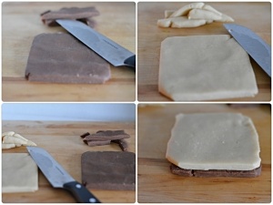 Pinwheel cookies- squares