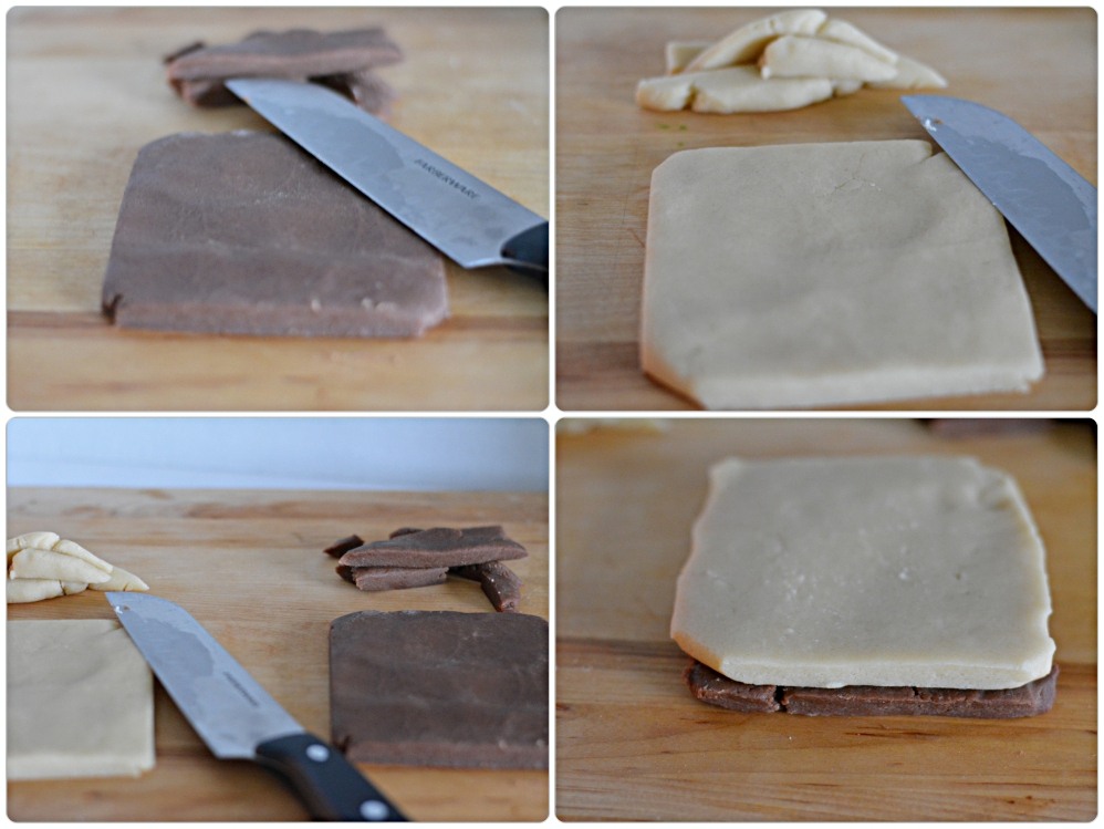 Pinwheel cookies- squares