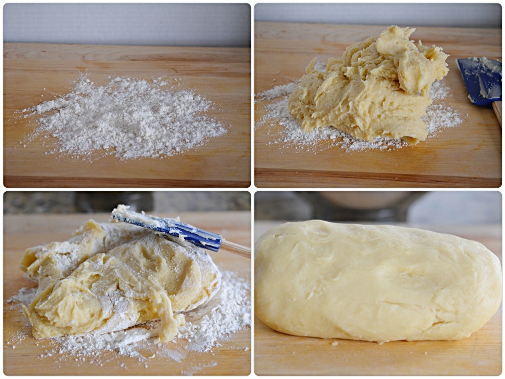 Pinwheel cookies - vanilla dough ready