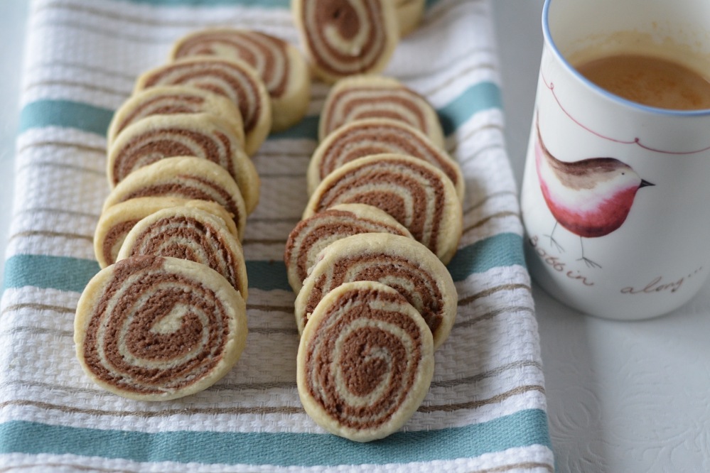 Pinwheel cookies - with tea