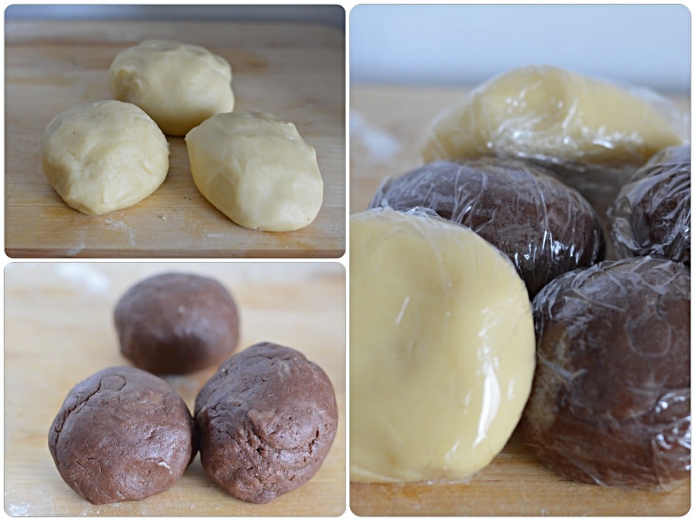 Pinwheel cookies - wrapped
