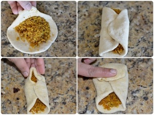 Pithi wali roti- roll up parantha