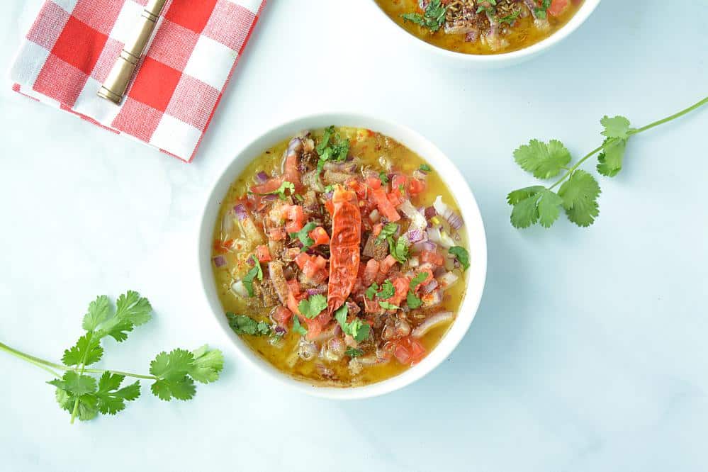 Awadhi Moong Dal Ki Goli Recipe - Lentil Dumplings In Tomato Gravy