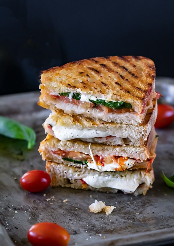 Stacked Margherita Sandwich Recipe