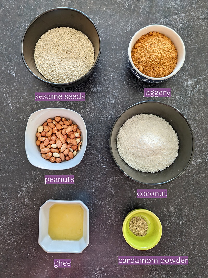 Ladoo Ingredient list