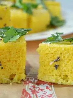 Step by step easy khaman dhokla - Ruchiskitchen