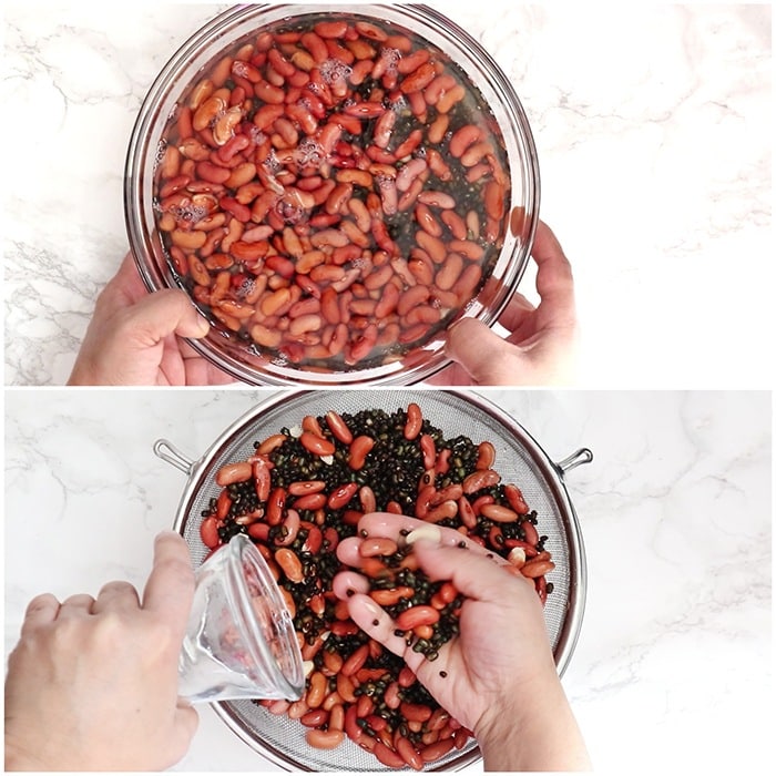 Soak lentils overnight