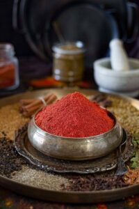 Masala powder in a bowl