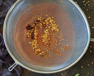 Discard the seeds