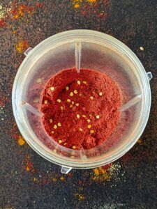 Powdered Kashmiri red chili powder
