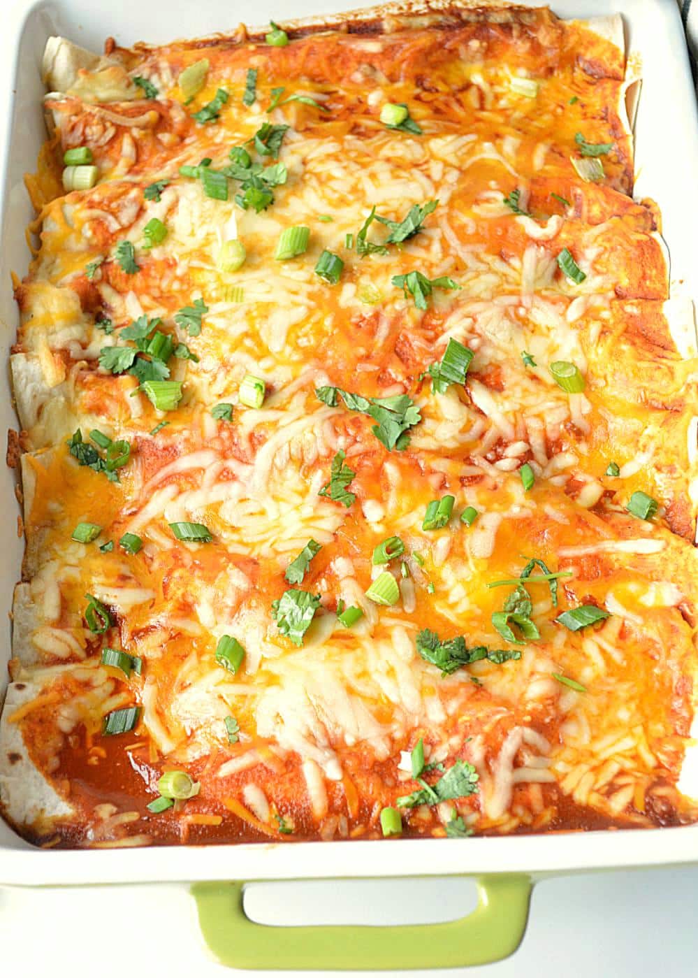 Chicken and Bean Enchiladas