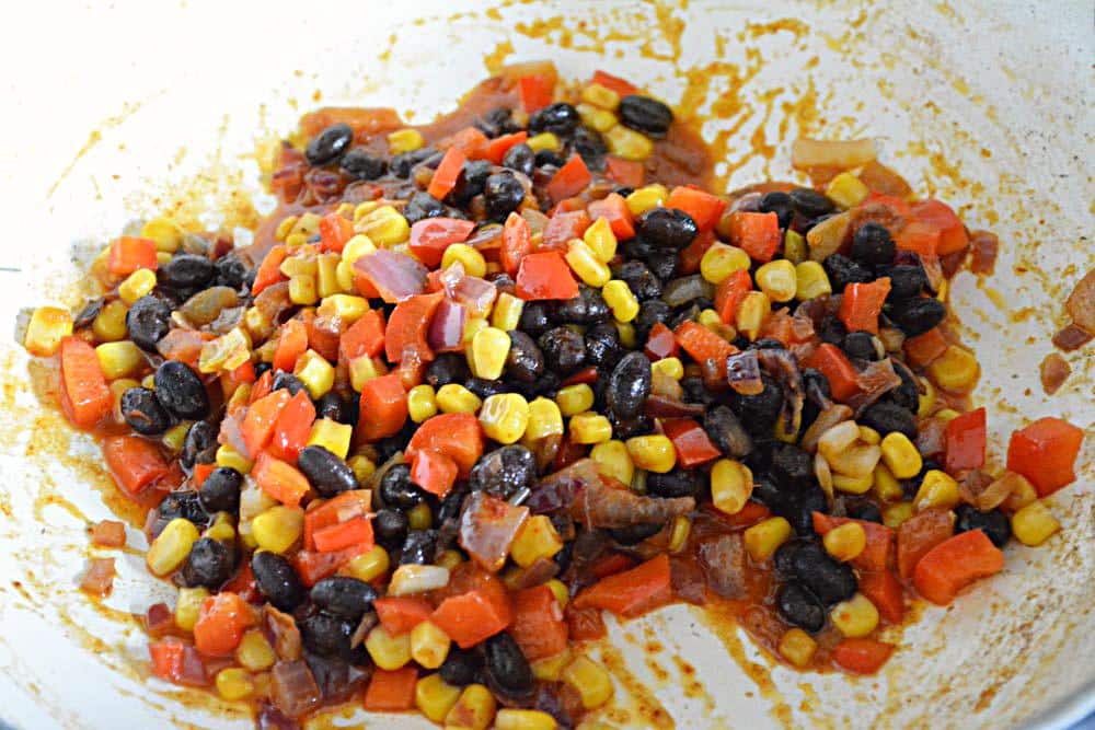 Chicken and Bean Enchiladas