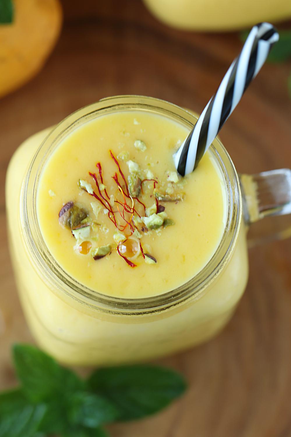 Mango Lassi, how to make Mango Lassi, creamy Mango Lassi