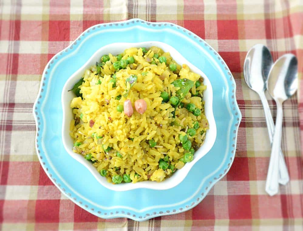 Matar Poha or Chura Matar Recipe