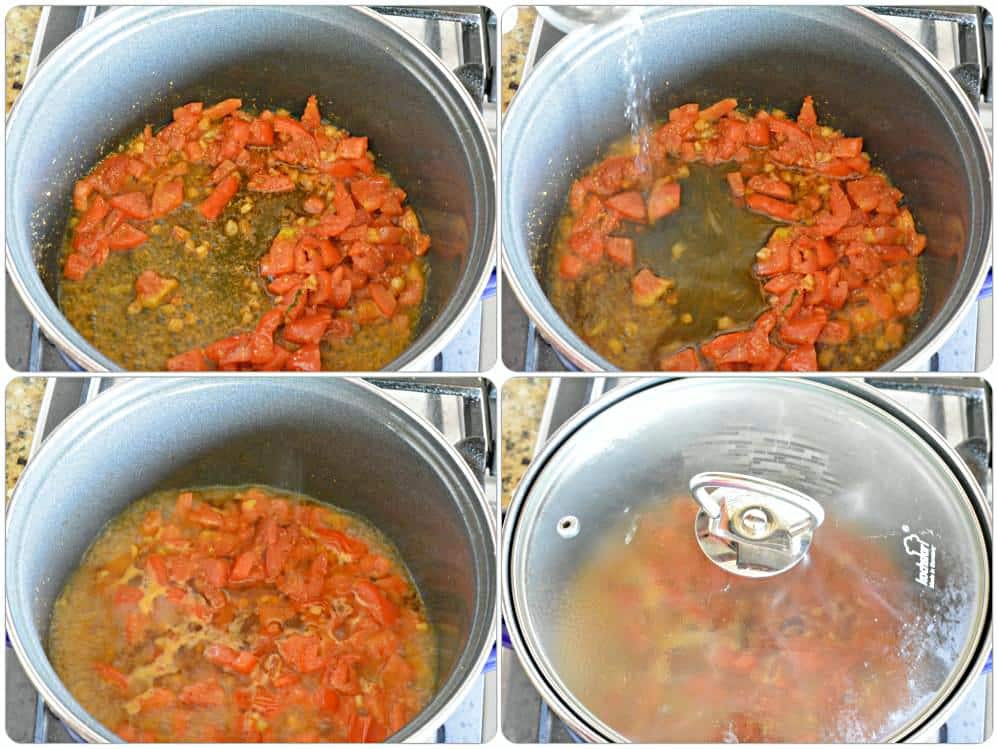 Tempering for dal - stovetop method