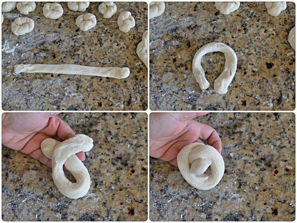 How to shape the garlic knots