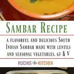 Step By step Sambar Recipe - Ruchiskitchen