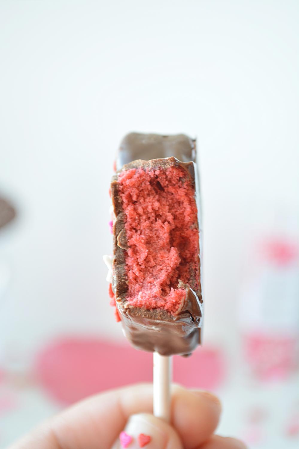 Heart Shaped Cake Lollies