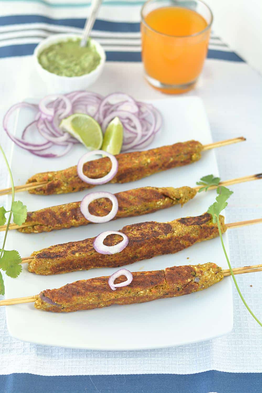 Corn and Tofu Kebab Recipe