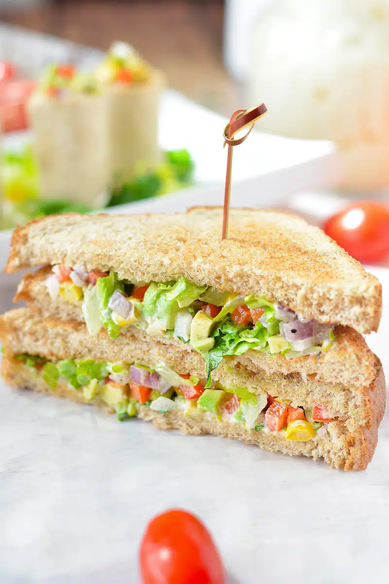 Quick and Easy Avocado Mayo Sandwich will satisfy your cravings