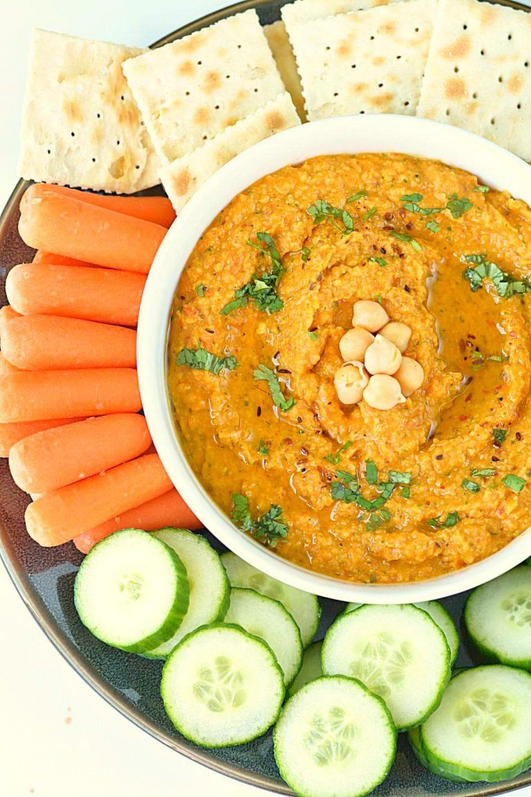 Spicy Chickpea Hummus Recipe, vegan and gluten free chickpea hummus